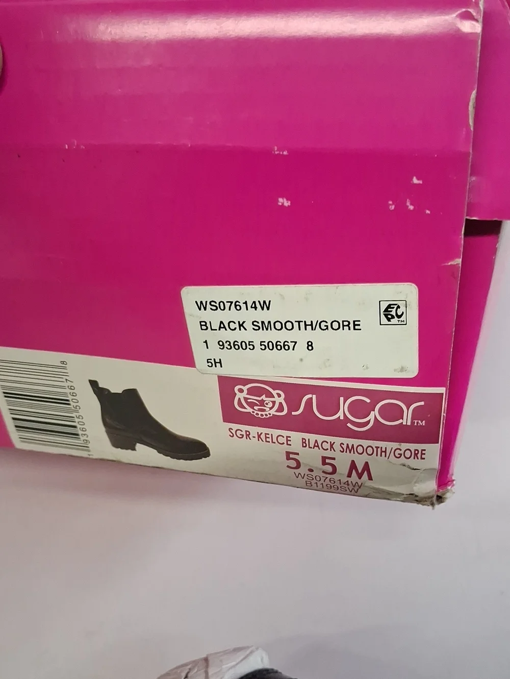 NWT Sugar Kelce Smooth Black Chelsea Ankle Boots for Women